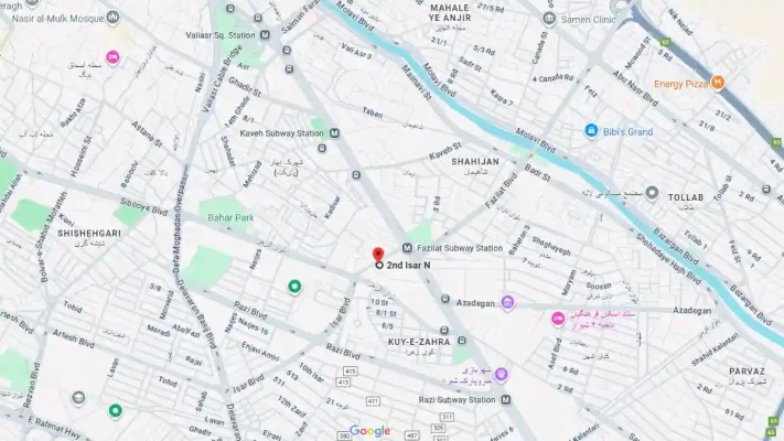 گوگل مپ مشاوره ازدواج شیراز روانشناس خانم بیتا زارع