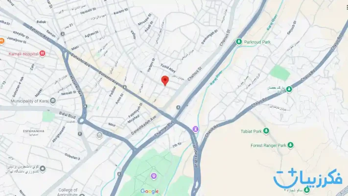 گوگل مپ روانشناس افسردگی کرج خانم فهیمه علیزاده