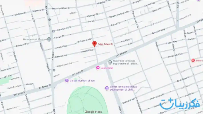 گوگل مپ مشاوره ازدواج تهران روانشناس خانم مرضیه اژدر