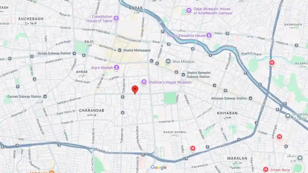 گوگل مپ روانشناس افسردگی تبریز خانم سمیرا جاوید آذری