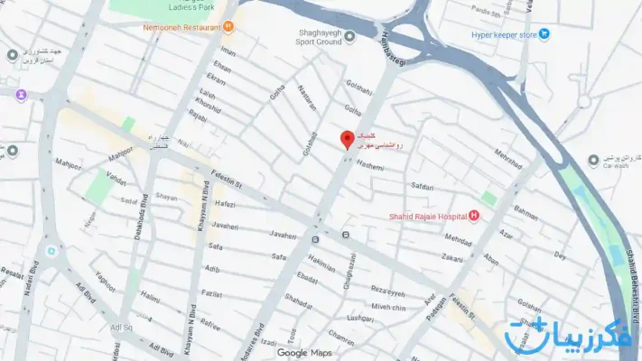آدرس گوگل مپ روانشناس خانم ساناز حسن خانی در قزوین